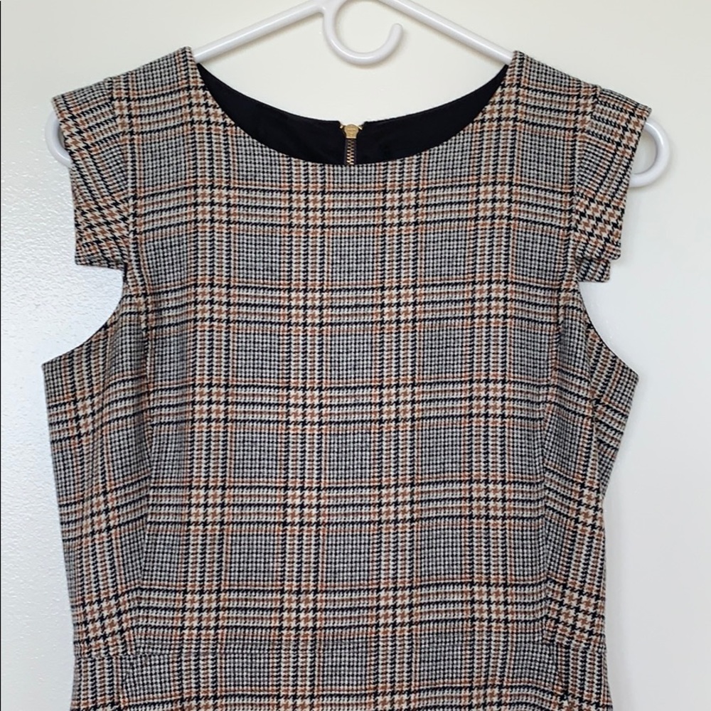J. Crew size 2 plaid resume dress 100% wool